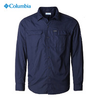 哥伦比亚 男户外防晒透气舒适休闲速干长袖T恤