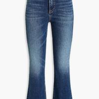 Hana faded high-rise kick-flare jeans