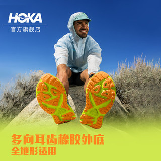 HOKA ONE ONE男女款夏季斯廷森7全地形越野跑鞋STINSON7缓震透气 乳白色/砂岩色-女 36.5