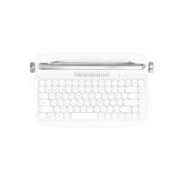 ACTTO 安尚 复古迷你无线键盘白色带凹槽双支架B503键