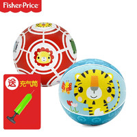 Fisher-Price 儿童玩具红足球+浅蓝篮球