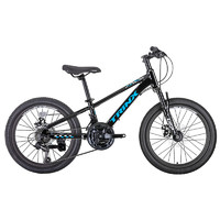 TRINX 千里達 兒童自行車小孩男女飛龍猛龍3-4-5-6歲腳踏變速單車2飛龍2.0-黑藍白 20寸 21速