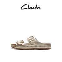 Clarks 其乐 布鲁克林系列女鞋拖鞋夏复古勃肯鞋凉鞋