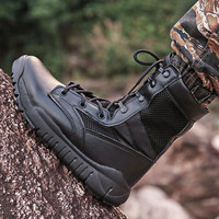 CQB.FURY高帮作战靴超轻户外鞋男登山鞋防滑耐磨战术靴沙漠靴 网面 43