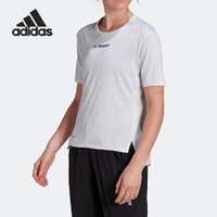 adidas 阿迪达斯 短袖女上衣TERREX夏季2023户外跑步运动圆领T恤