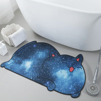 季象 浴室厕所防滑垫 GZN-Y 星光懒猫 40x60 cm