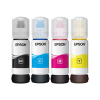 爱普生（EPSON）004系列T00U1-U4墨水四色套装 (适用L3558/3556/1258/311X/315X/316X/325X/326X) 黑青红黄【4色单只套装】