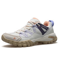 悍途(HUMTTO)户外徒步鞋春夏男女户外舒适透气登山鞋 象牙白/烟玫紫609-女 46