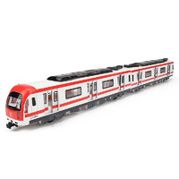 卡威 仿真軌道車城市地鐵組火車模型兒童玩具車車動車高鐵和諧號車模