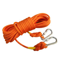 先鋒連 登山繩 安全繩帶鋼絲 救援繩 救生繩 速降繩子 野營晾衣繩 戶外攀巖爬山 10米雙鉤