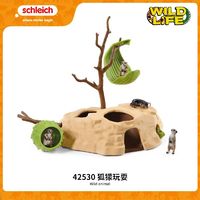 Schleich 思樂 動物模型狐獴玩耍野生動物仿真模型兒童玩具42530