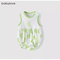 88VIP：Babylove 婴儿包屁衣 夏季艾草薄荷清凉抑菌 宝宝背心连体衣
