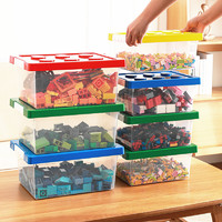 乐高积木收纳盒玩具收纳箱幼儿园儿童拼装零件分类装塑料磁力片桶