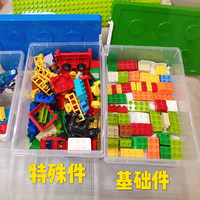 SHIMOYAMA 霜山 玩具收纳盒积木透明储物盒儿童绘本收纳箱衣物杂物面膜整理箱