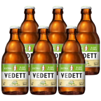 临期品：VEDETT 白熊 接骨木花精酿啤酒 330mL*6瓶 比利时原瓶进口