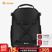 TARION 图玲珑 相机包硬壳双肩大容量电脑背包适用佳能索尼尼康单反微单摄影包TRH 黑色