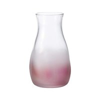 aderia 亞德利亞 阿德利亞玻璃漸變色花瓶粉色日本制 9572