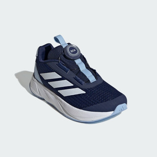 adidas DURAMO SL BOA K旋转按钮运动鞋男小童儿童阿迪达斯 深蓝/白/亮光蓝 38码