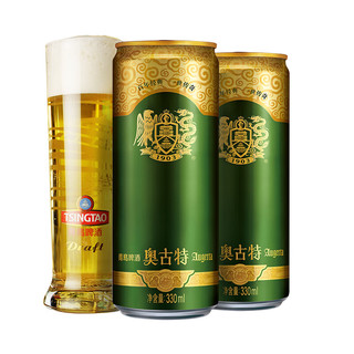 今日必买：TSINGTAO 青岛啤酒 奥古特啤酒 330mL*24罐+青岛纯生200ml*24罐