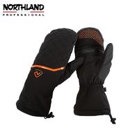 百亿补贴：NORTHLAND 诺诗兰 滑雪手套男女冬季新款防滑可触屏保暖防风NGVAT0701S