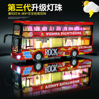 88VIP：Anby families 恩贝家族 合金双层红色大巴士公交车玩具回力小汽车模型男孩六一儿童节礼物