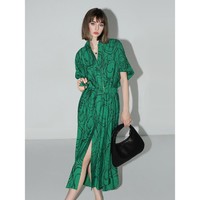 COCOBELLA 气质OL绿色衬衫裙 FR901B-Z50