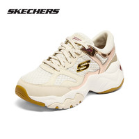 SKECHERS 斯凯奇 女鞋2024年春季新款女子透气轻便时尚运动老爹鞋潮流熊猫鞋子厚底