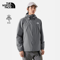 PLUS会员：THE NORTH FACE 北面 男子单层冲锋衣 灰色 NF0A7QOH
