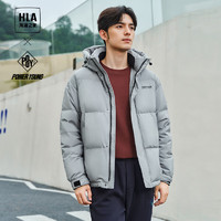 HLA 海澜之家 羽绒服男23POWER YOUNG系列连帽小标外套男冬季