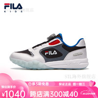 斐乐（FILA）童鞋儿童运动鞋2024夏季网面透气大童儿童复古跑步鞋 斐乐白/传奇蓝-FWA 40码 40码/内长25.0cm