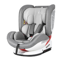 Faleiman 法雷曼 儿童安全座椅汽车用婴儿宝宝0-12岁车载360度旋转坐椅ISOFIX接口 浪漫粉pro