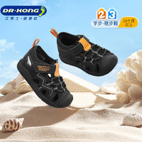 DR.KONG 江博士 DR·KONG）夏季男童舒适宝宝学步鞋透气幼儿童鞋休闲包头儿童凉鞋 黑色