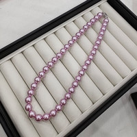 TMOWO 施家复古紫色珍珠项链多种戴法颈链简约圆珠