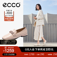 爱步（ECCO）*单鞋女 夏季包头软底粗跟浅口单鞋 安妮208513 裸粉色20851301118 36