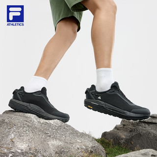 FILA 斐乐男鞋BOA EXPLORER 2户外鞋2024夏探险家2跑步鞋 夜色黑-MN 42