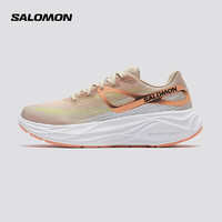salomon 薩洛蒙 女款 戶外運動輕量舒適透氣緩震平穩路跑跑步鞋 AERO GLIDE 杏色 472809 5.5 (38 2/3)