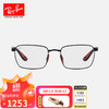 Ray-Ban 雷朋 RayBan雷朋光学镜架法拉利方形镜框0RX6507M F002 F002哑光黑镜框