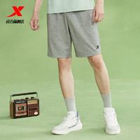 XTEP 特步 短裤男夏季新款男装针织运动裤休闲宽松五分裤小logo裤子男裤