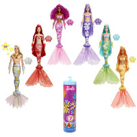 Barbie 芭比 泡水盲盒彩虹美人鱼换装娃娃水溶女孩惊喜过家家玩具