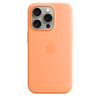 Apple 苹果 iPhone 15 Pro  MagSafe 硅胶保护壳-香橙冰沙色  保护套 手机套 手机壳