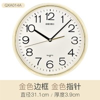 SEIKO 精工 日本精工时钟现代时尚家用客厅卧室数字创意钟表圆形挂钟