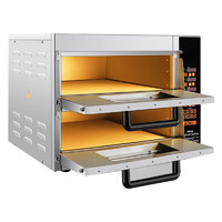 TYXKJ 智能披萨烤箱商用私房烘焙披萨炉大型电脑数控面包蛋糕电烤箱   双层不锈钢披萨烤箱