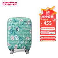 美旅 箱包拉杆箱20英寸登机箱卡通儿童行李箱旅行箱TSA密码锁NC2绿色印花