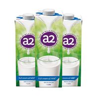 a2 艾尔 全脂纯牛奶无蔗糖澳洲生牛乳A2蛋白水奶早餐奶1L*3盒