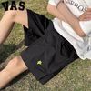 VAS&CO短裤夏季薄款速干刺绣沙滩裤潮牌宽松篮球五分休闲运动裤子