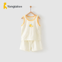 Tongtai 童泰 夏季3-24月婴幼儿男女宝宝衣服休闲舒适背心无袖套装