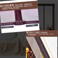 小布头 防蚊门帘磁性窗帘魔术贴静音纱门虫窗 宽70高205