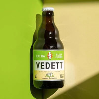 VEDETT 白熊 接骨木花 精酿啤酒 330ml*4瓶 比利时原瓶进口  鲜啤精酿