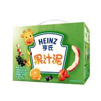 88VIP：Heinz 亨氏 宝宝水果泥婴儿无添加辅食零食多口味120g*14袋 礼盒装