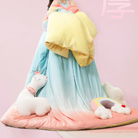 88VIP：FUANNA 富安娜 家纺法兰绒珊瑚绒牛奶绒水晶绒四件套床单被套床上用品秋冬